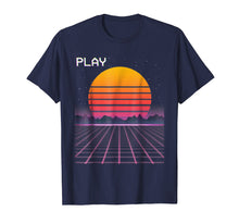 Load image into Gallery viewer, 80s Grid Sunset Vaporwave Synthwave Outrun T-Shirt