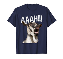Load image into Gallery viewer, Halloween Screaming Goat AAAH!!! - Funny Crazy Goat T Shirt