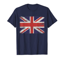 Load image into Gallery viewer, Union Jack T-shirt Vintage UK Flag Tee British Retro Flag
