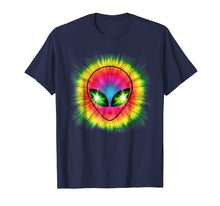 Load image into Gallery viewer, Neon Rainbow Alien Head Cool Trippy T-Shirt