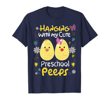 Load image into Gallery viewer, Cute Easter Shirt Teacher Hanging with my Preschool Peeps