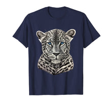 Load image into Gallery viewer, T Shirts for Men Women Kids Graphic Leopard with Blue Eyes