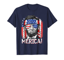 Load image into Gallery viewer, 4th of July Shirts for Men Merica Abe Lincoln Boys Kids Gift