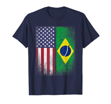 Load image into Gallery viewer, Brazil Usa Flag Brazilian American Gift Bandeira do Brasil L
