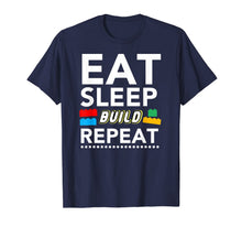 Load image into Gallery viewer, Eat Sleep Build Repeat Building Blocks Bricks Master Builder