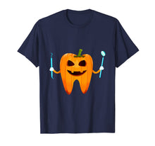 Load image into Gallery viewer, Funny Dental Halloween Tooth Pumpkin Dentist Halloween Gift T-Shirt