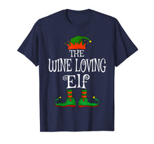 Load image into Gallery viewer, The Wine Loving Elf Family Matching Funny Christmas Gift T-Shirt
