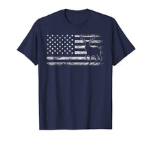 Load image into Gallery viewer, Deer Hunting And America Flag Funny Hunting Lover Gift T-Shirt