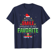 Load image into Gallery viewer, I Just Like to Smile Smiling is my Favorite X-mas Elf Shirt T-Shirt
