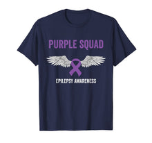 Load image into Gallery viewer, Epilepsy awareness purple ribbon - epilepsy awareness month T-Shirt
