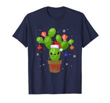 Load image into Gallery viewer, Cactus Christmas Tree Gift Santa Xmas Succulent Plant Lovers T-Shirt