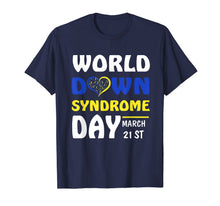 Load image into Gallery viewer, World Down Syndrome Awareness T-Shirt March 21 Yellow Blue T-Shirt-288505