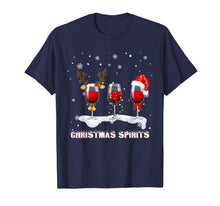 Load image into Gallery viewer, Christmas Spirits Wine Bubbly Martinis T Shirt Funny T-Shirt