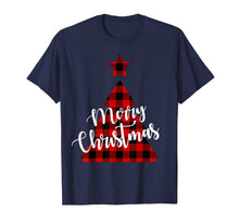 Load image into Gallery viewer, Christmas Tree Red Buffalo Plaid Merry Christmas Gift T-Shirt