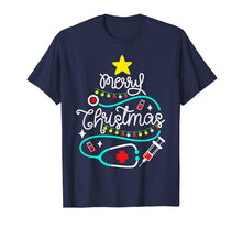 Load image into Gallery viewer, Merry Christmas Nurse Doctor Life Medical Stethoscope Gift T-Shirt