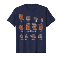 Load image into Gallery viewer, Chocolate Quick Maths Fractions Math Teacher T-Shirt-1140460