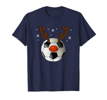 Load image into Gallery viewer, Soccer Reindeer Christmas Funny Sport Ball Xmas Gift T-Shirt