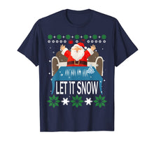 Load image into Gallery viewer, Let it Snow Cocaine Santa Funny Christmas T-Shirt-1267261