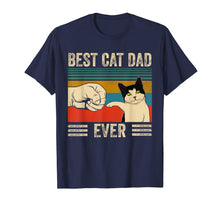 Load image into Gallery viewer, Mens Vintage Best Cat Dad Ever Bump Fit T-Shirt-308896