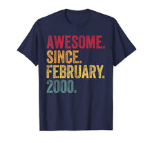 Load image into Gallery viewer, 20 Years Old Awesome Since February 2000 20th Birthday Gift T-Shirt-1129614