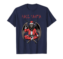 Load image into Gallery viewer, Christmas Hail Santa Satanism Goat Baphomet Atheist Satan T-Shirt