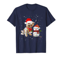 Load image into Gallery viewer, Yorkie Snowman Funny Cute Dog Mom Dad Christmas Gift T-Shirt