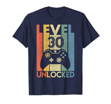 Load image into Gallery viewer, Level 30 Unlocked Shirt Funny Video Gamer 30th Birthday Gift T-Shirt