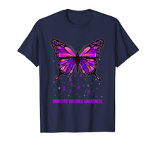 Load image into Gallery viewer, Domestic Violence Awareness Butterfly Costume Ribbon T-Shirt