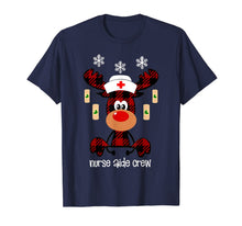 Load image into Gallery viewer, Funny Reindeer Buffalo Plaid Nurse Aide Crew Lover Gift Xmas T-Shirt-3366452