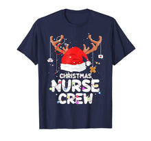 Load image into Gallery viewer, Christmas Nurse Crew Santa Hat Reindeer Merry Christmas gift T-Shirt