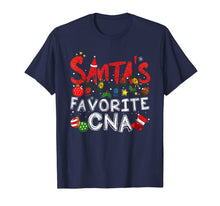 Load image into Gallery viewer, Santa's Favorite CNA Christmas Lights Xmas Gift T-Shirt