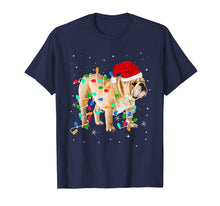 Load image into Gallery viewer, Funny English Bulldog Christmas Light Gifts Xmas T-Shirt