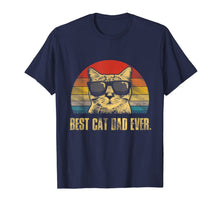Load image into Gallery viewer, Mens Best Cat Dad Ever T-Shirt Funny Cat Dad Father Vintage Gift T-Shirt-118654