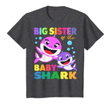 Load image into Gallery viewer, Big Sister Of The Baby Shark Birthday Big Sister Shark Shirt T-Shirt-142491