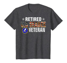 Load image into Gallery viewer, Vintege Retired US Seabee Veteran American Flag Cool Gift T-Shirt