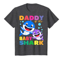Load image into Gallery viewer, Daddy Of The Baby Shark Birthday Daddy Shark Fathers Day T-Shirt-112987