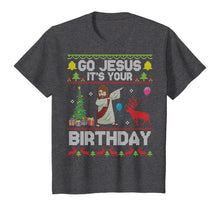 Load image into Gallery viewer, Dabbing With Tree Reindeer Snow Go Jesus It's Your Birthday T-Shirt