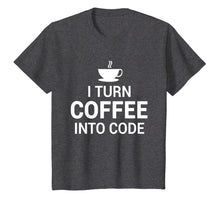 Load image into Gallery viewer, Programmer Coffee Into Code Coding T-Shirt