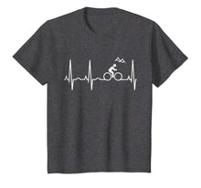 Load image into Gallery viewer, Mountain Bike Heartbeat Shirt - Best Mountain Biking T-Shirt