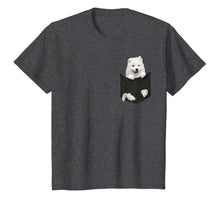 Load image into Gallery viewer, Funny Samoyed Puppy In Pocket T Shirt Gift for Women Men