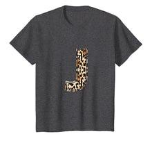 Load image into Gallery viewer, Cool Letter J Initial Name Leopard Cheetah Print T-Shirt