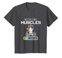 Load image into Gallery viewer, Installing Muscles - Unicorn Loading - Funny Lifting Shirt