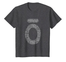 Load image into Gallery viewer, Large O Essential Oil T-shirt White Words