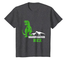 Load image into Gallery viewer, Grandpasaurus T shirt T rex Grandpa Saurus Dinosaur Men Dad