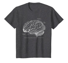 Load image into Gallery viewer, Vintage Human Anatomy Brain Tee T-tshirt