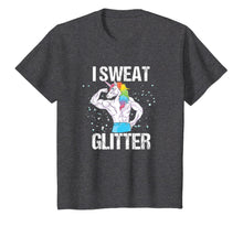 Load image into Gallery viewer, I Sweat Glitter Shirt Unicorn Gym Tee | Men Women Kids Gift