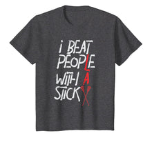 Load image into Gallery viewer, Lax I Beat People With A Stick Lacrosse Player Funny T-Shirt