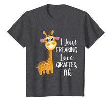 Load image into Gallery viewer, Funny I Freaking Love Giraffes TShirt - Giraffe Lovers Gift
