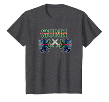 Load image into Gallery viewer, Clan Gunn Scottish T-Shirt Family Kilt Tartan Lion Gift