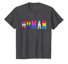 Load image into Gallery viewer, HUMAN Flag LGBT Gay Pride Month Transgender T Shirt